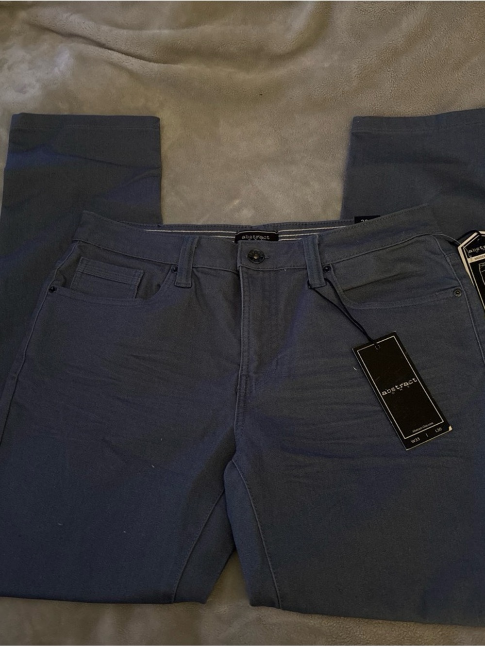 Men’s Slim Straight Jeans in Charcoal Blue